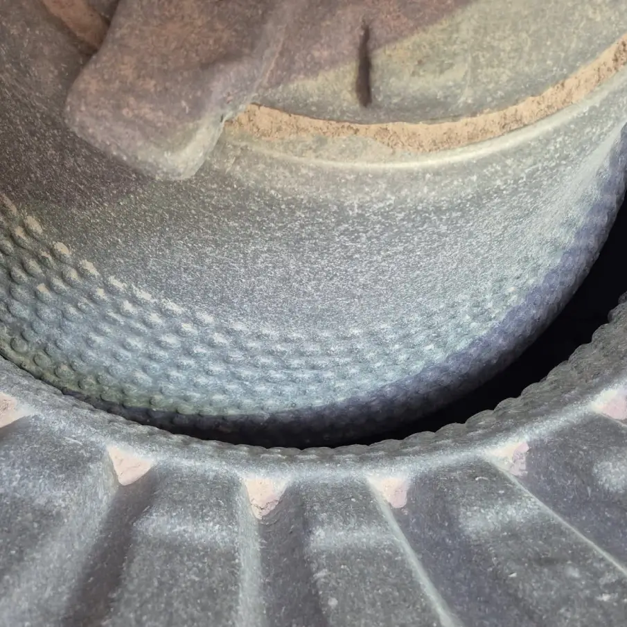 close-up of mantles for crushers